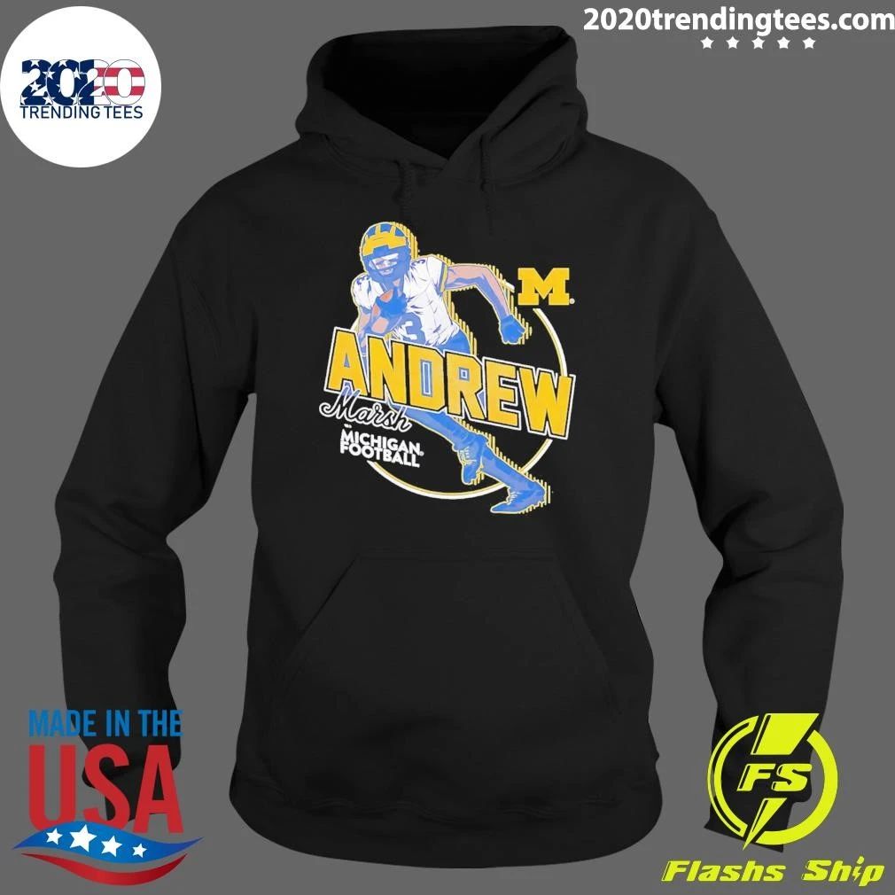 Andrew Marsh Michigan Wolverines Football Athlete Motion shirt