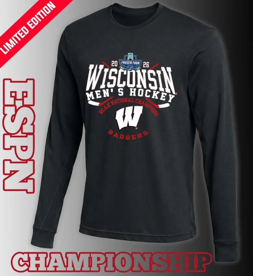 2026 Wisconsin Badgers Men’s Hockey National Champions T-Shirt