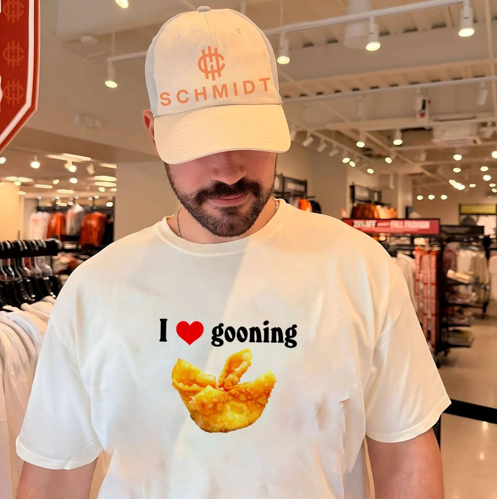 I Heart Gooning with Fried Wonton funny food meme shirt