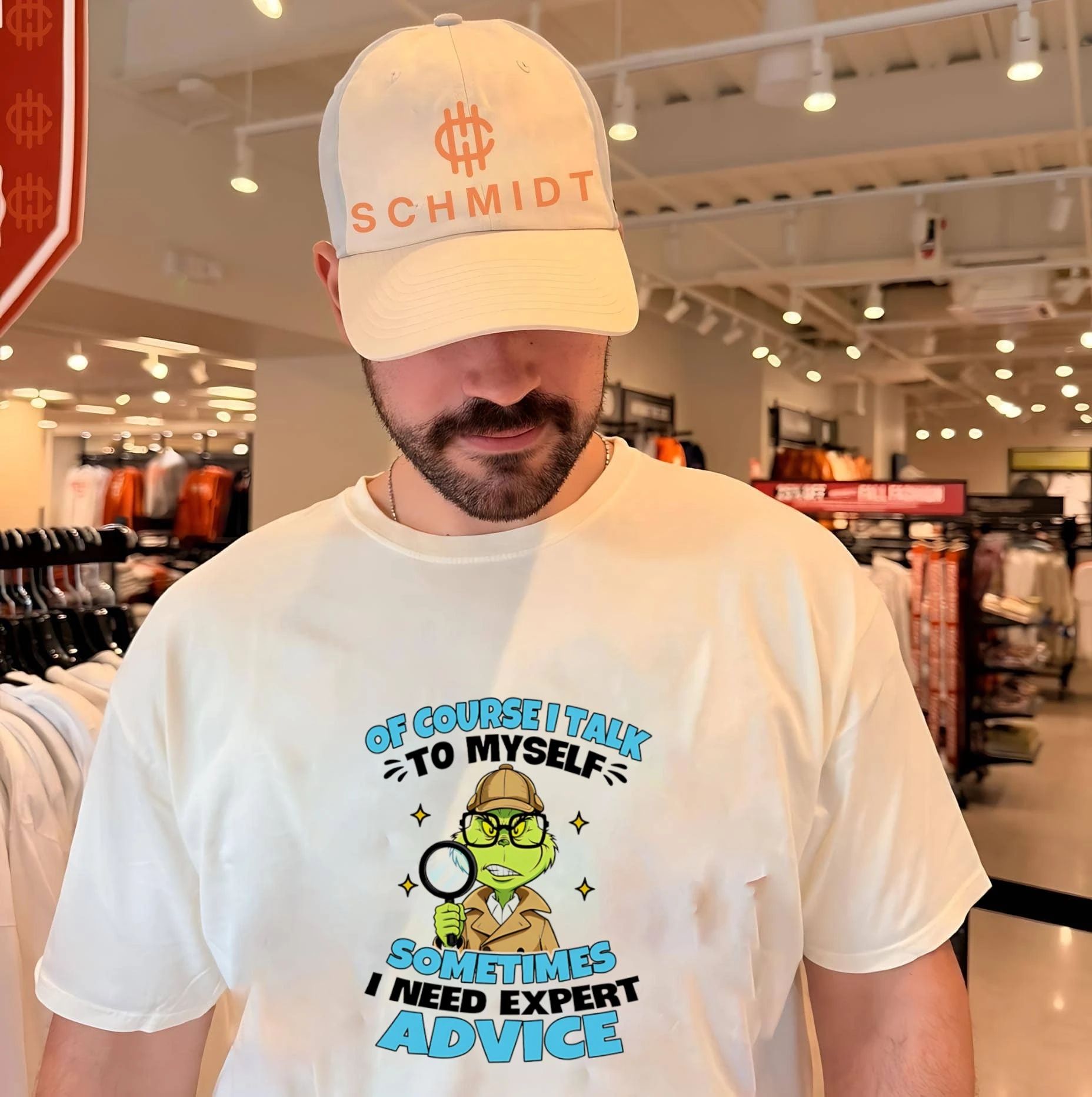 Of Course I Talk to Myself Sometimes I Need Expert Advice Grinch Detective shirt