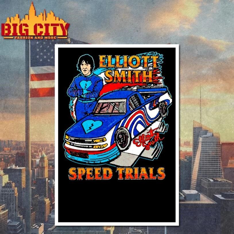 Elliott Smith Speed Trials Vintage Racing Truck Graphic Shirt