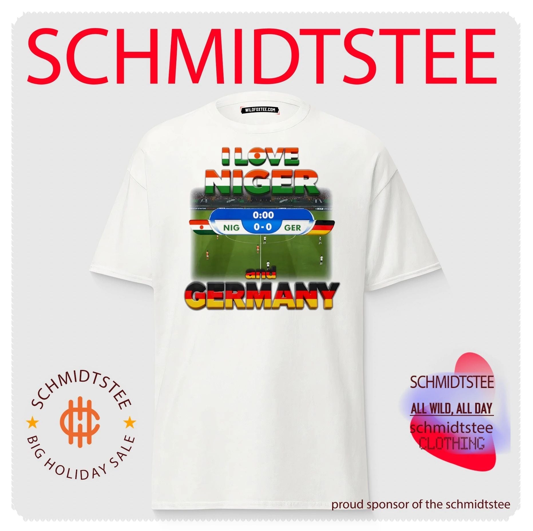 I Love Niger and Germany World Cup 2026 shirt