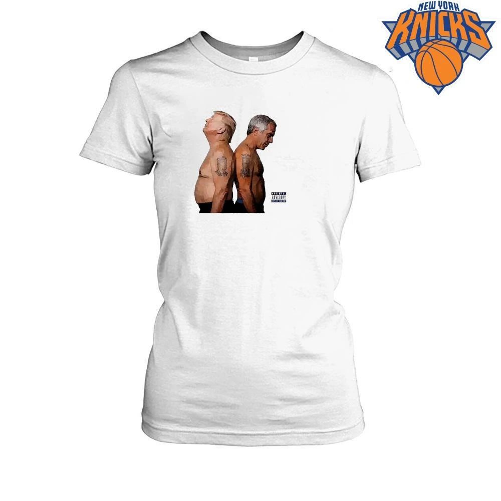 Donald Trump and Jeffrey Epstein Parental Advisory Explicit Content Shirt