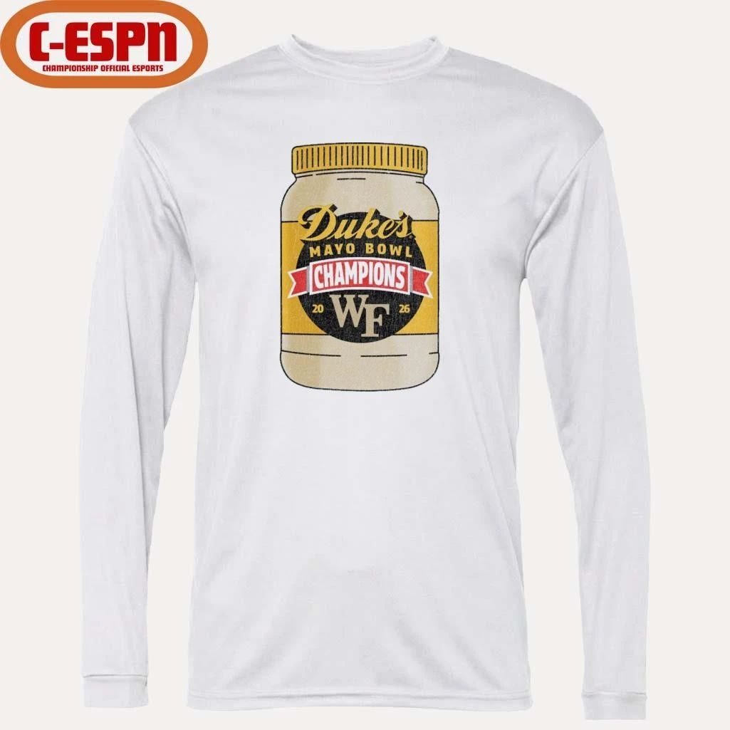 Wake Forest Demon Deacons Duke’s Mayo Bowl Champions T-Shirt