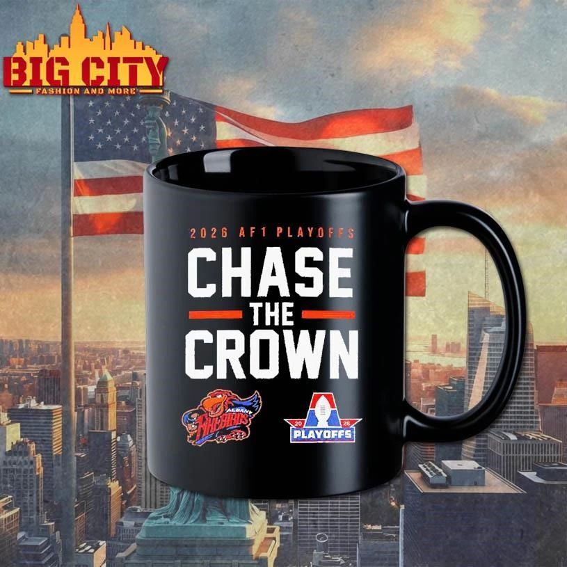 Albany Firebirds 2026 AF1 Playoffs Chase the Crown Graphic T Shirt