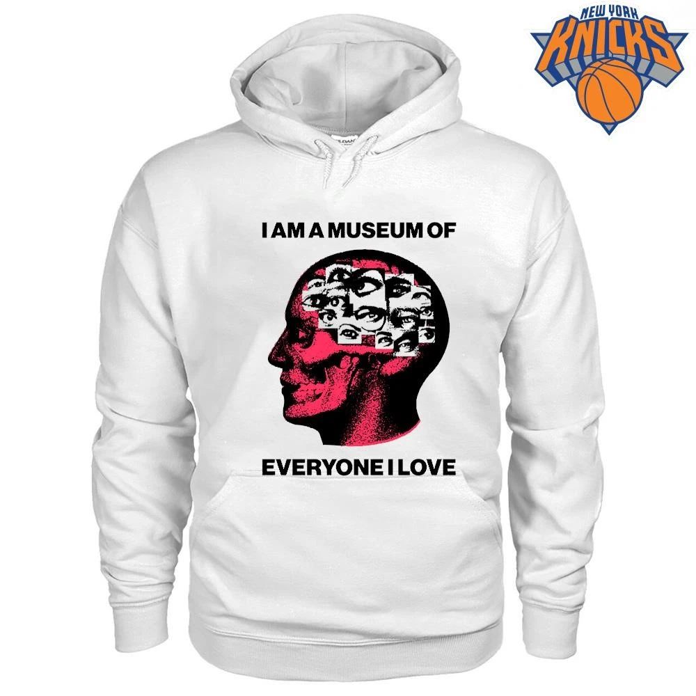 I Am A Museum Of Everyone I Love Red Skull Human Anatomy Optical Eyes Graphic Shirt