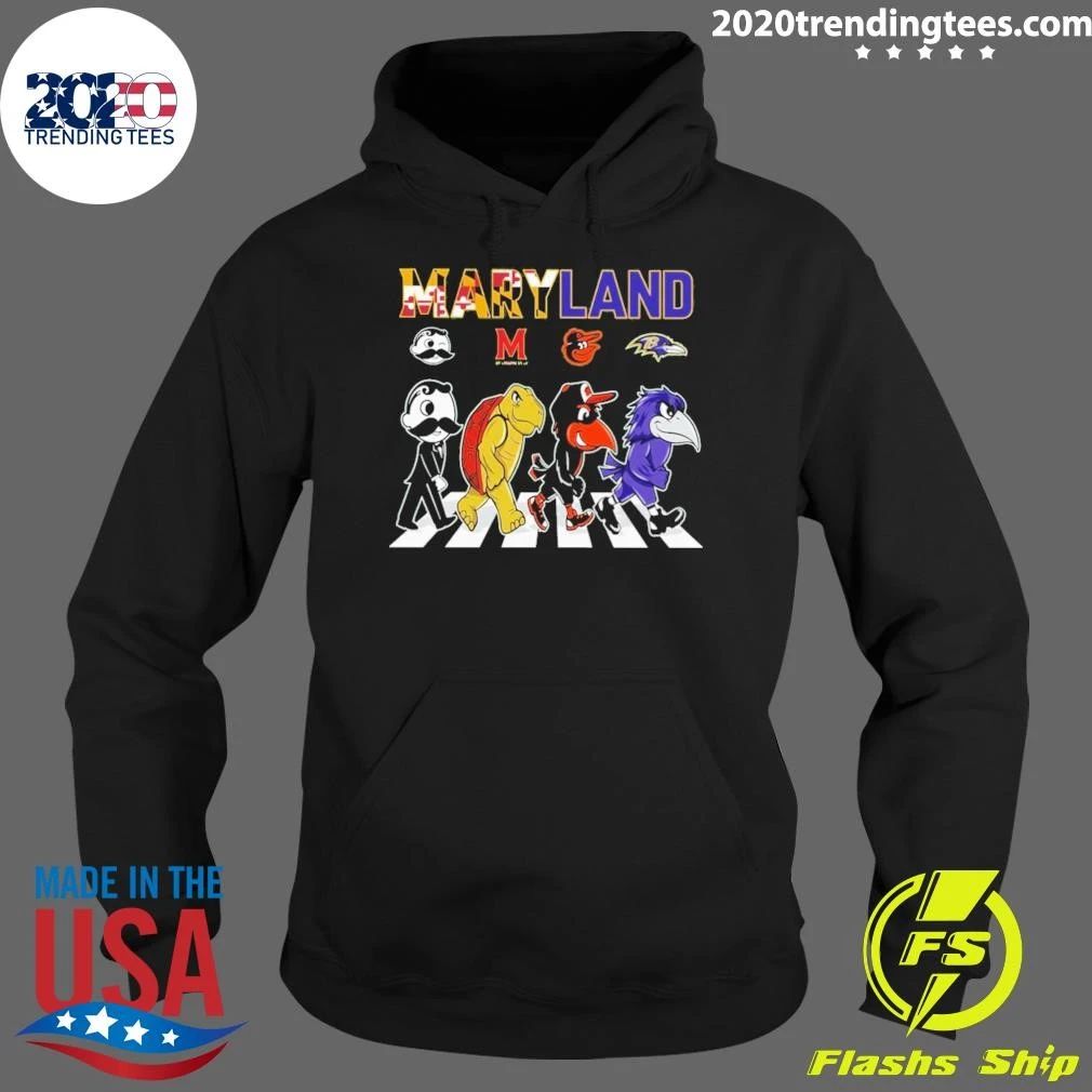 Maryland Sports Mascots Abbey Road Shirt