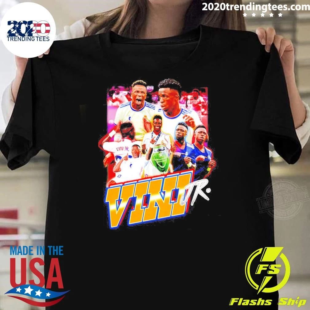 Vini Jr Real Madrid Collage Vinicius Junior Graphic Shirt