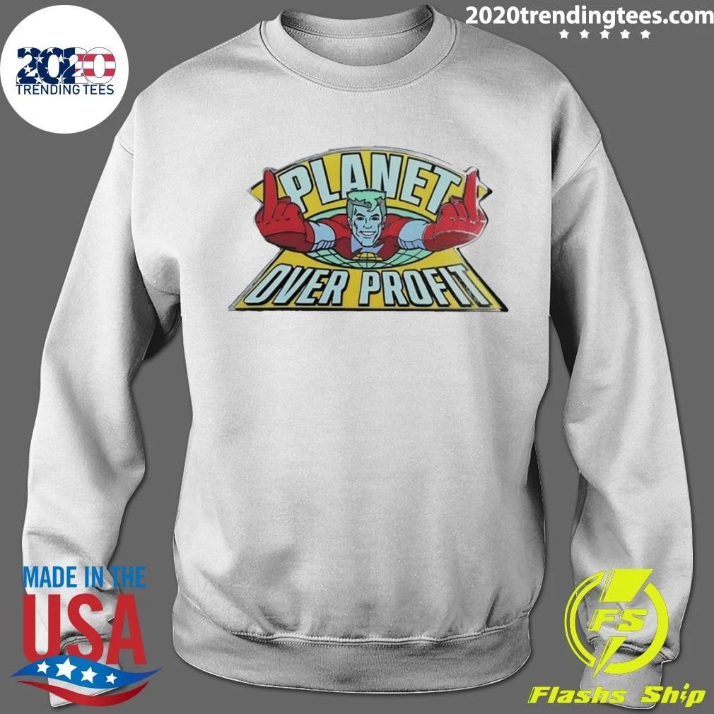 Captain Planet Enamel Pin Planet Over Profit Shirt