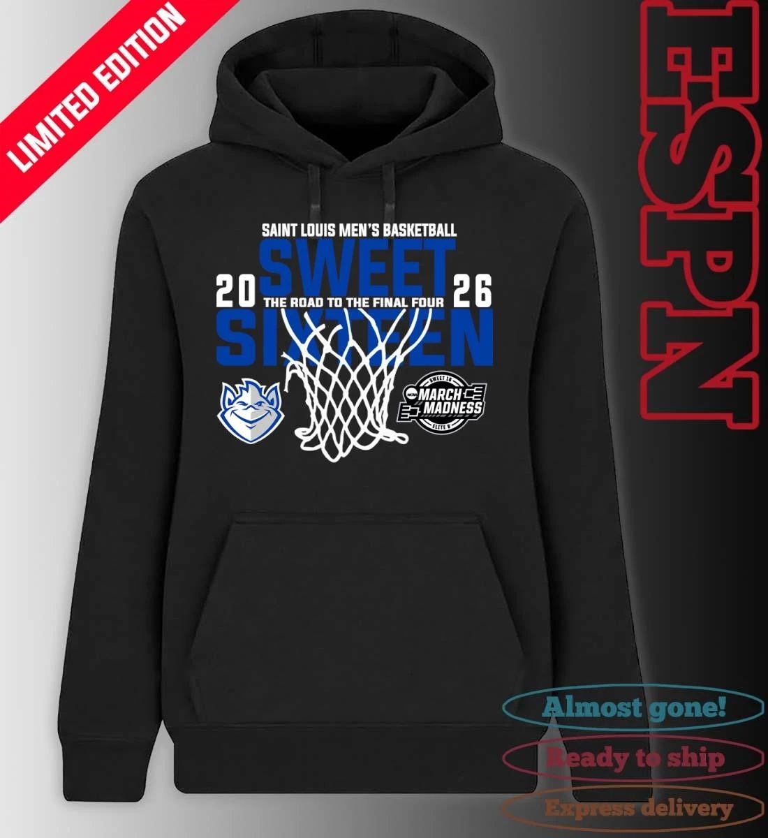 Saint Louis Men’s Basketball 2026 Sweet Sixteen The Road To The Final Four Shirt