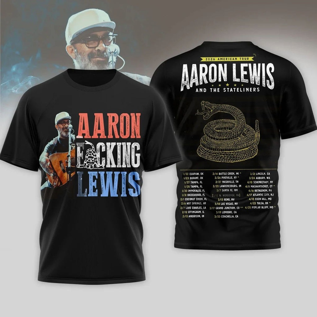 Aaron Fcking Lewis Tour Shirt – 2026 American Tour Concert
