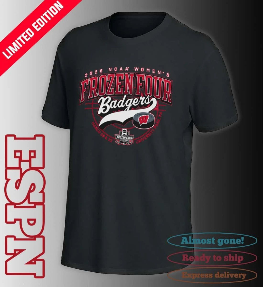 Wisconsin Badgers 2026 NCAA Women’s Ice Hockey Frozen Four Shirt