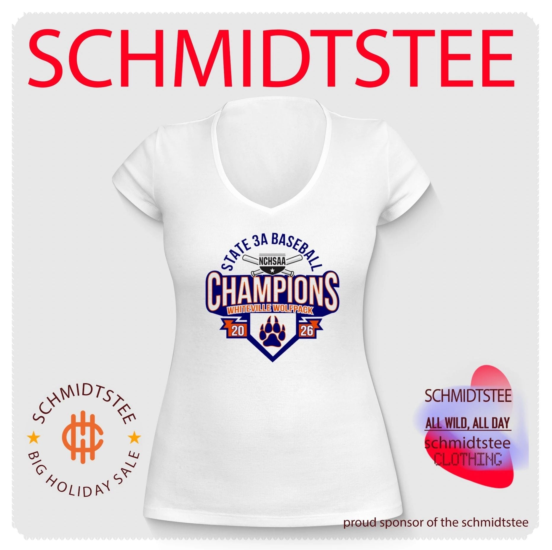 Whiteville Wolfpack 2026 NCHSAA State 3A Baseball Champions shirt