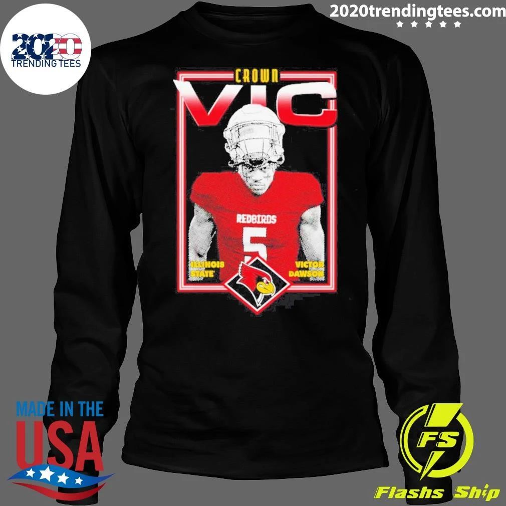 Victor Dawson Crown Vic Illinois State Redbirds Shirt