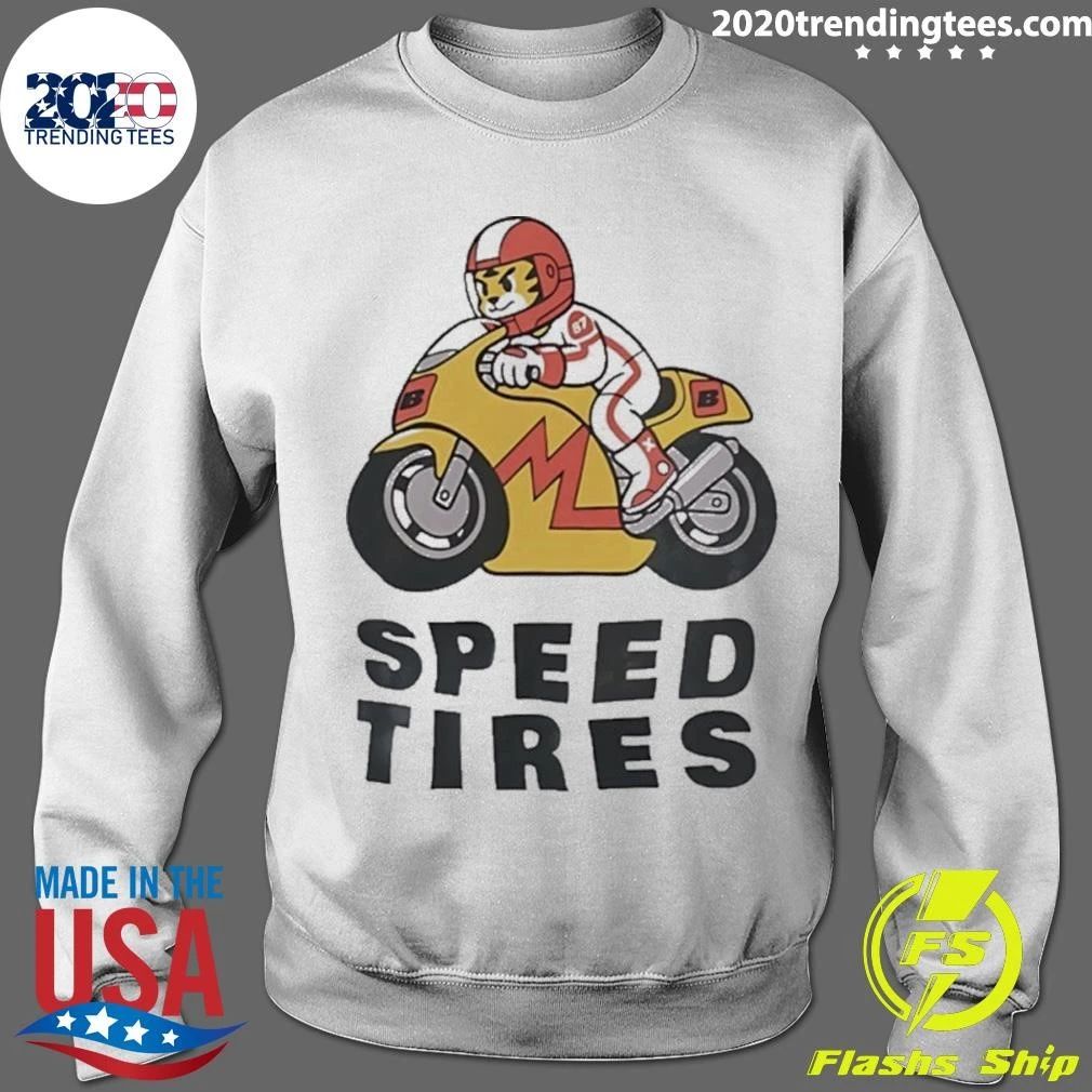 Speed Tires Tiger Motorcycle Racing Biker Shirt