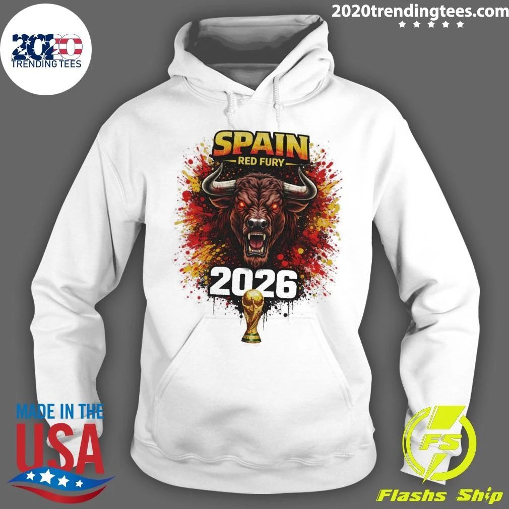 Espana Red Fury Bull 2026 World Cup Soccer Shirt