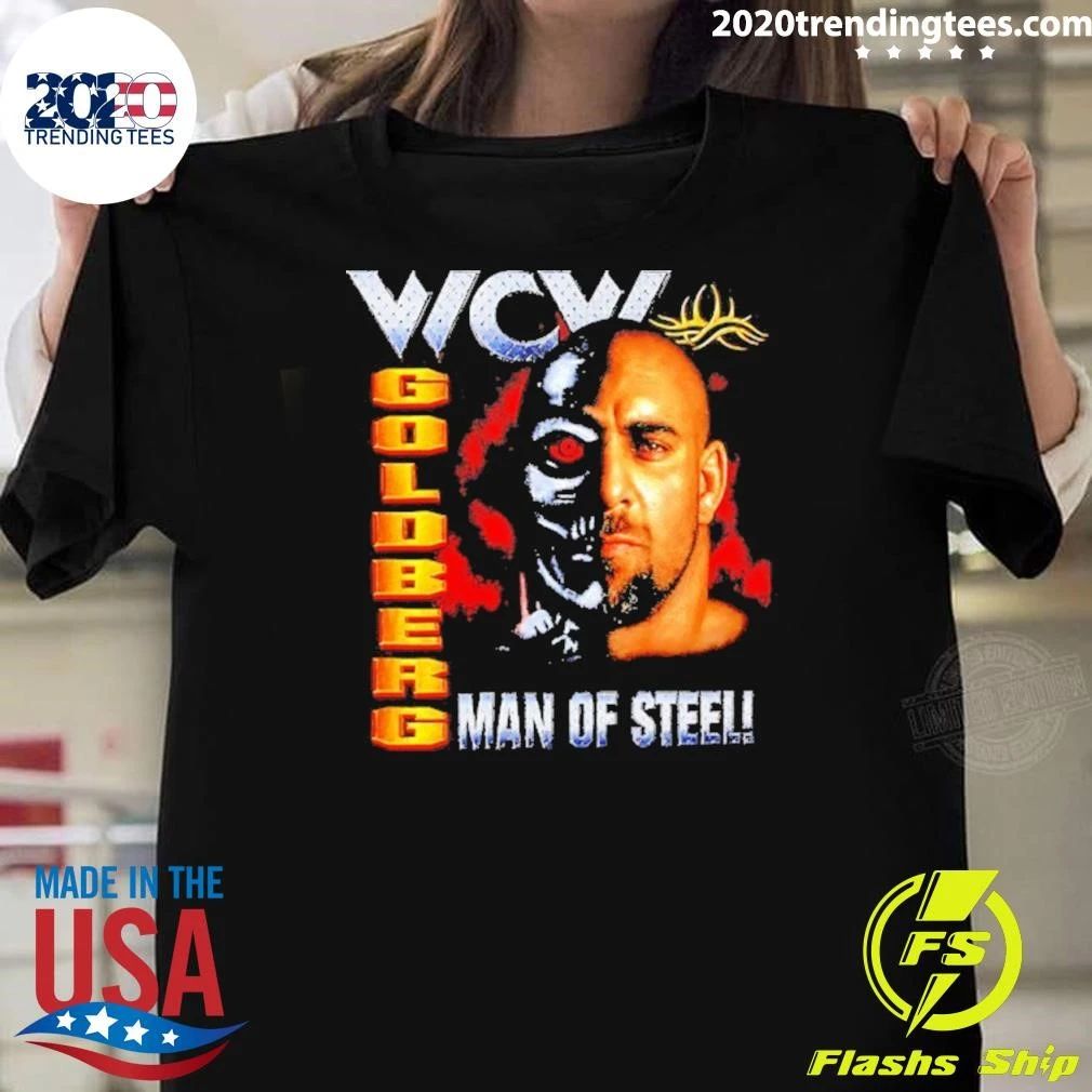 Wcw Goldberg Man Of Steel Pro Wrestling Shirt