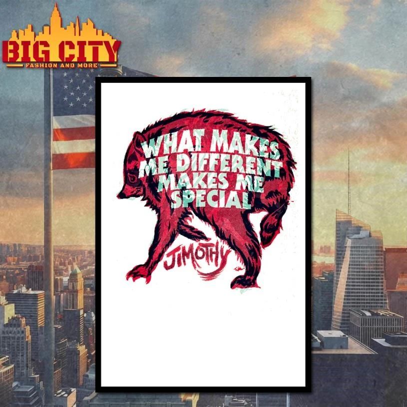 What Makes Me Different Makes Me Special Jimothy Wolf Graphic Shirt