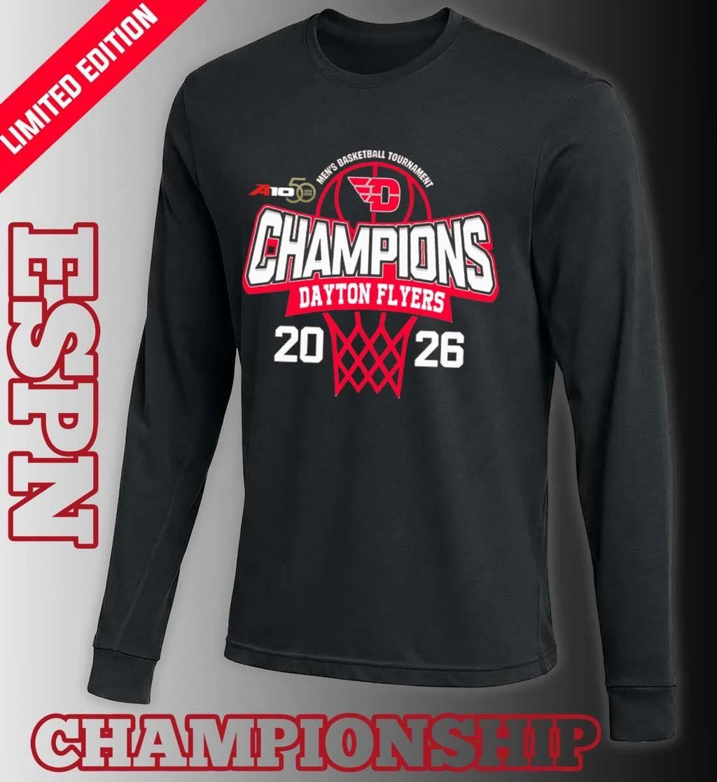 Dayton Flyers 2026 Atlantic 10 Men’s Basketball Tournament Champions Shirt