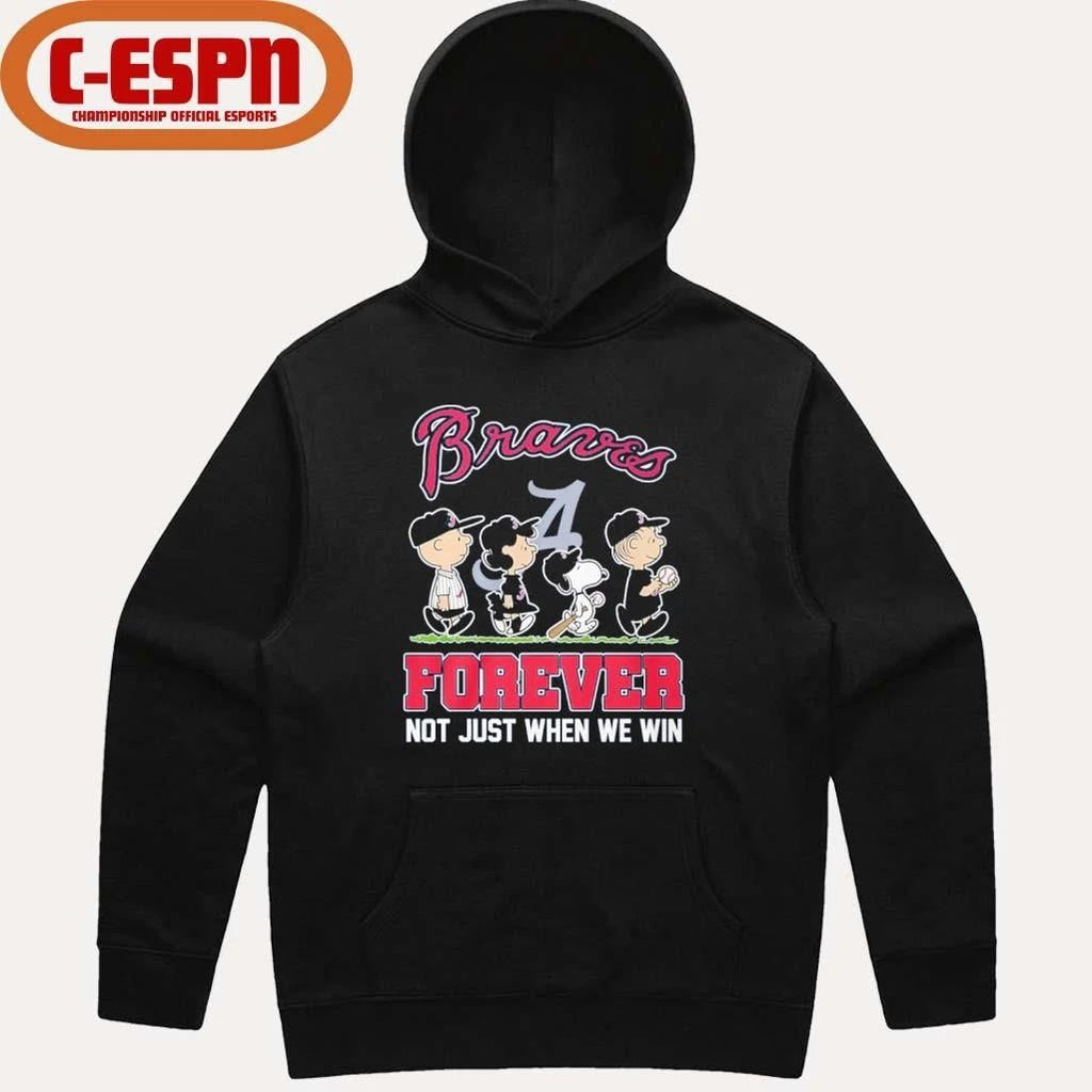 The Peanuts Characters Forever X Atlanta Braves Shirt