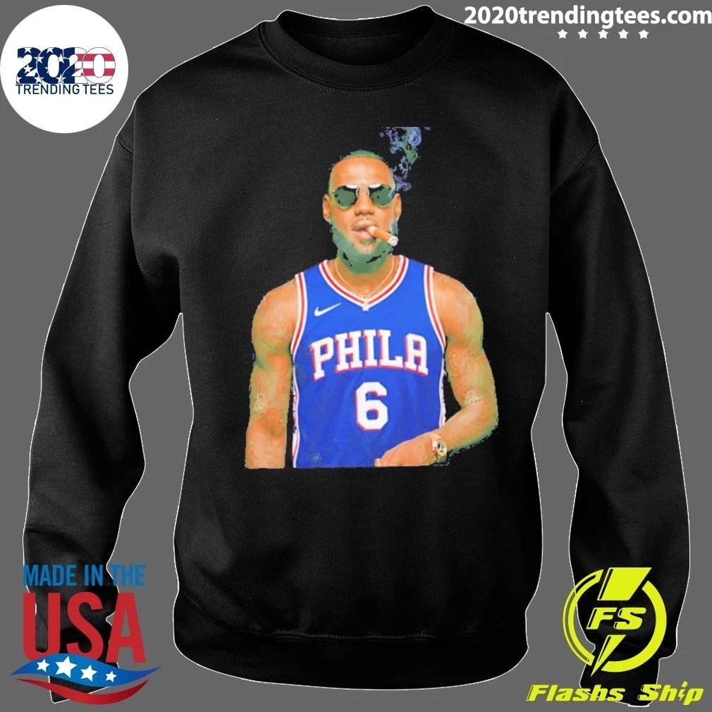 James 6 Philadelphia 76ers Cigar Meme Shirt