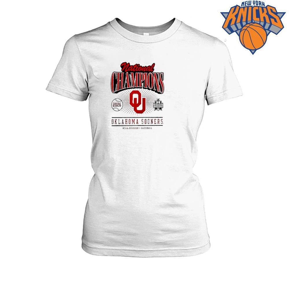 Oklahoma Sooners NCAA Baseball National Champions 2026 Men’s College World Series shirt