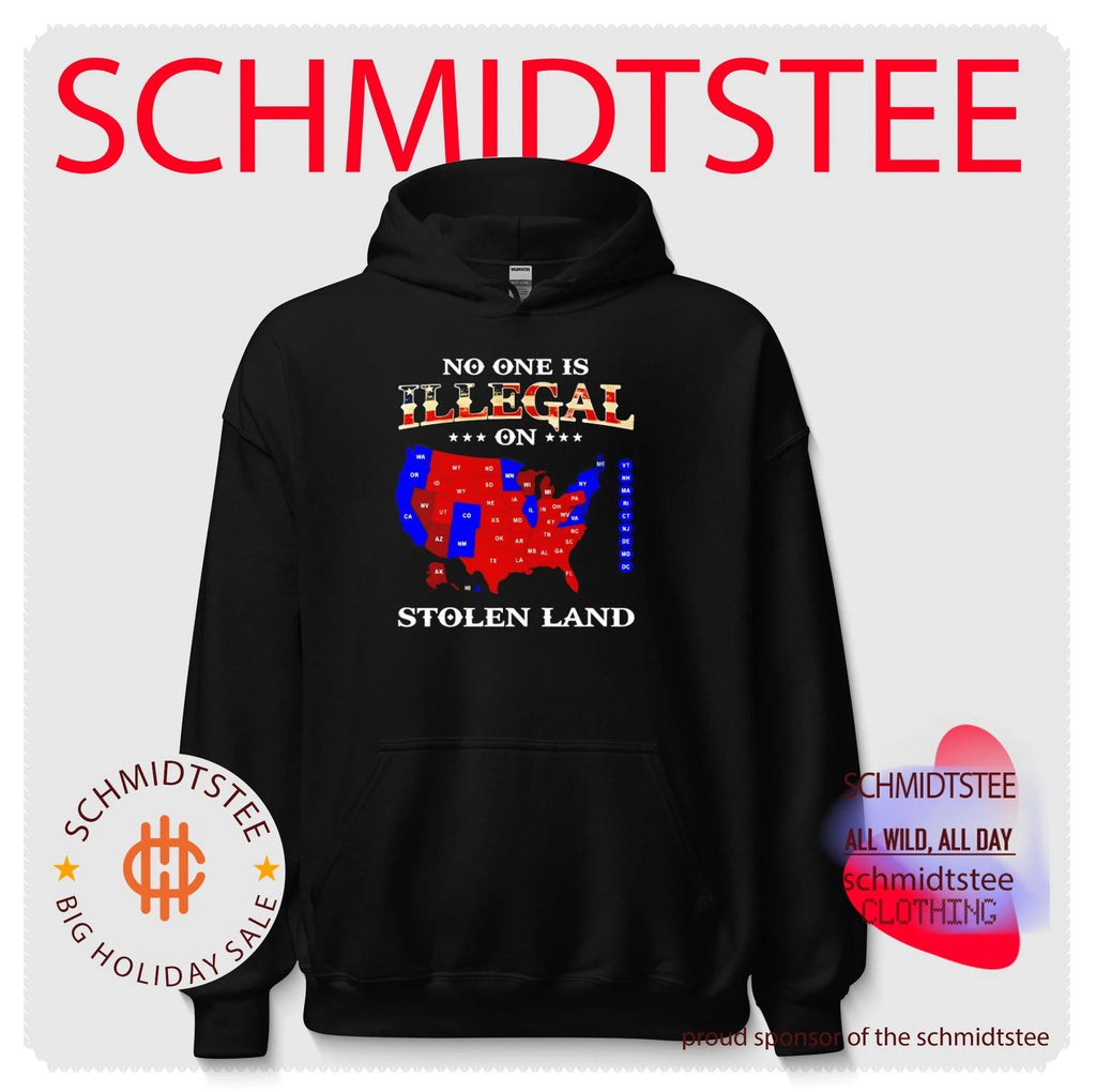 No One Is Illegal on Stolen Land immigration rights shirt