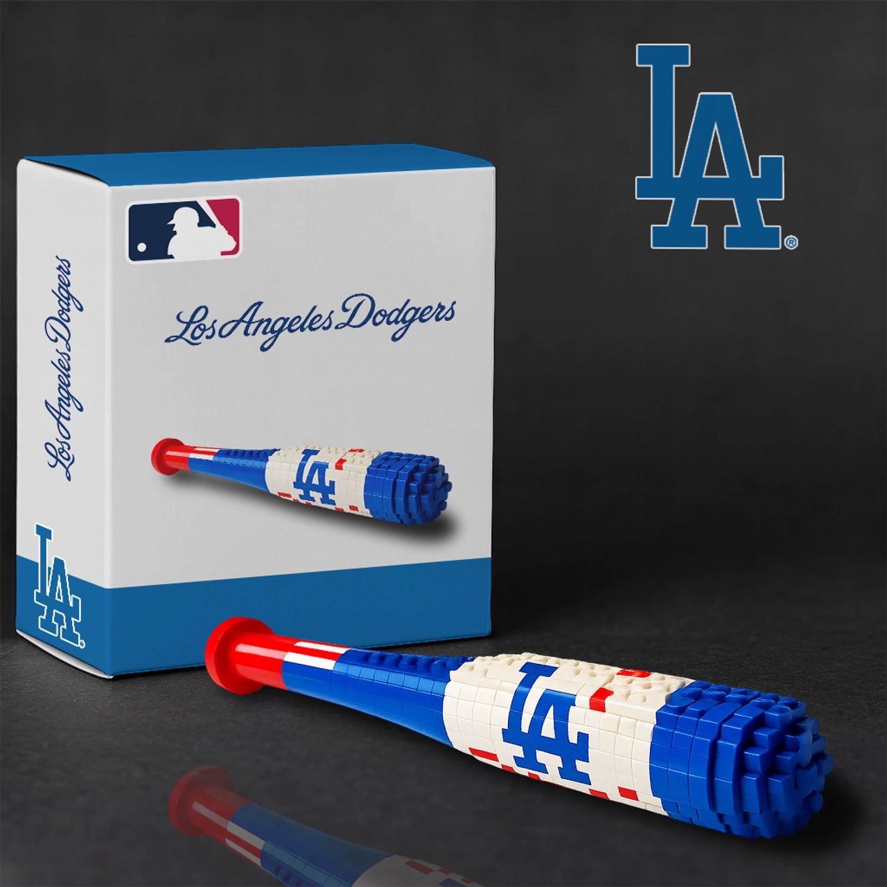 Los Angeles Dodgers Baseball Bat Building Block Set