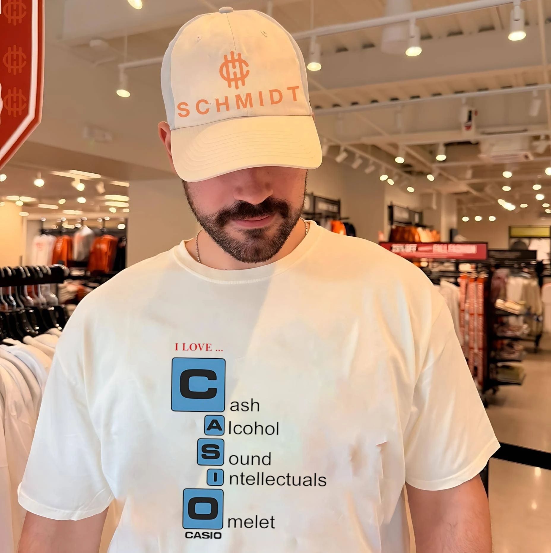 I Love Casio Cash Alcohol Sound Intellectuals Omelet Shirt