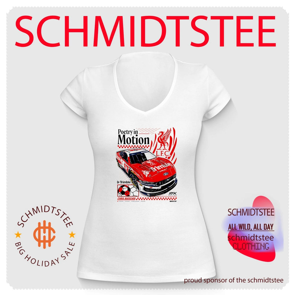 Chris Buescher Poetry in Motion RFK Racing Liverpool FC shirt