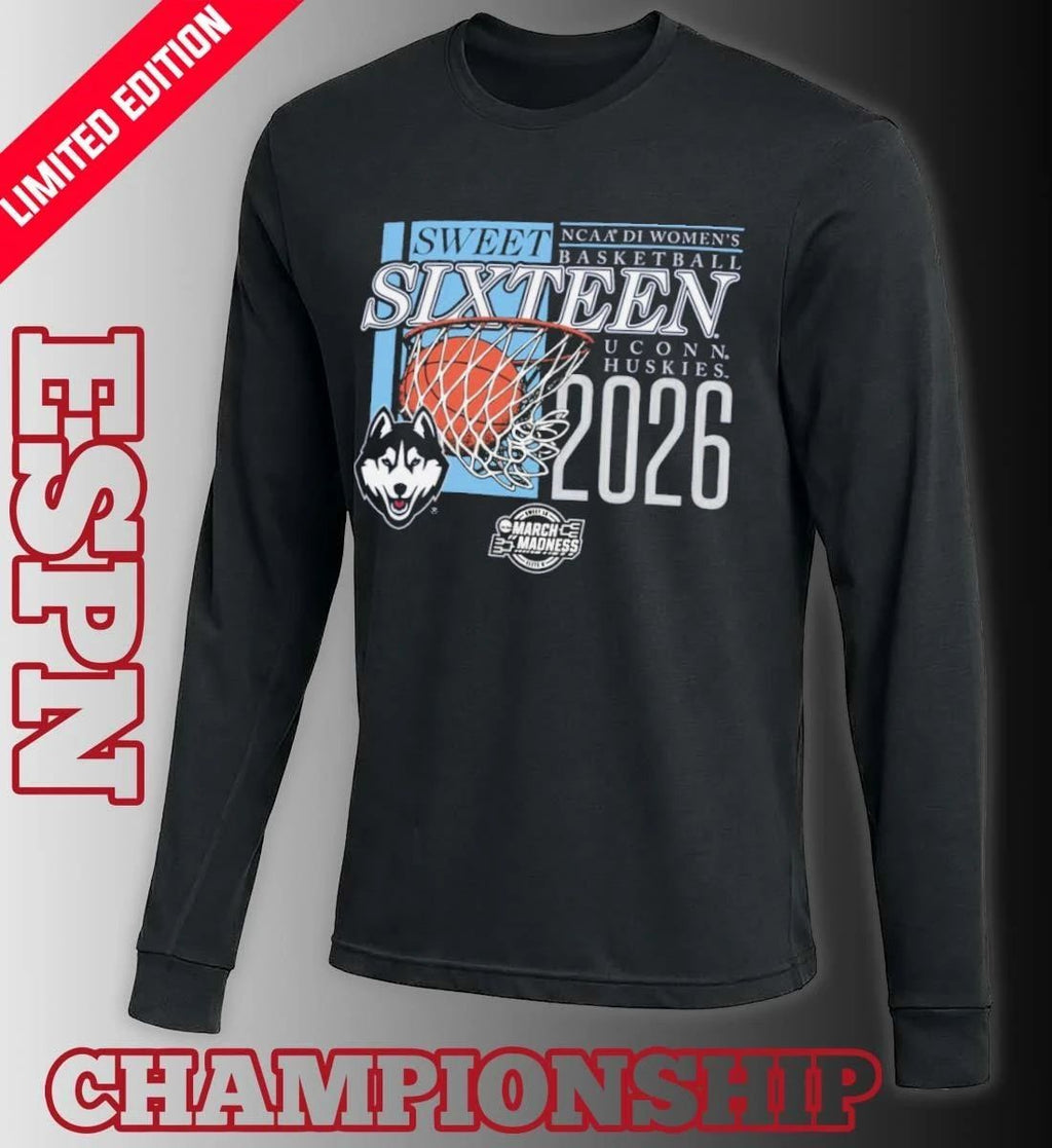Uconn Huskies 2026 NCAA DI Women’s Basketball Sweet Sixteen – Fort Worth Regional T-Shirt