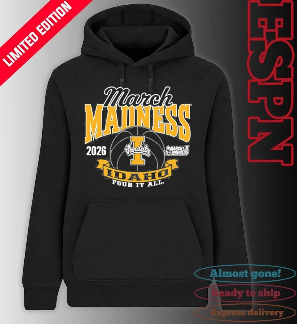 Idaho Vandals Women’s Basketball 2026 NCAA March Madness Bound T-Shirt