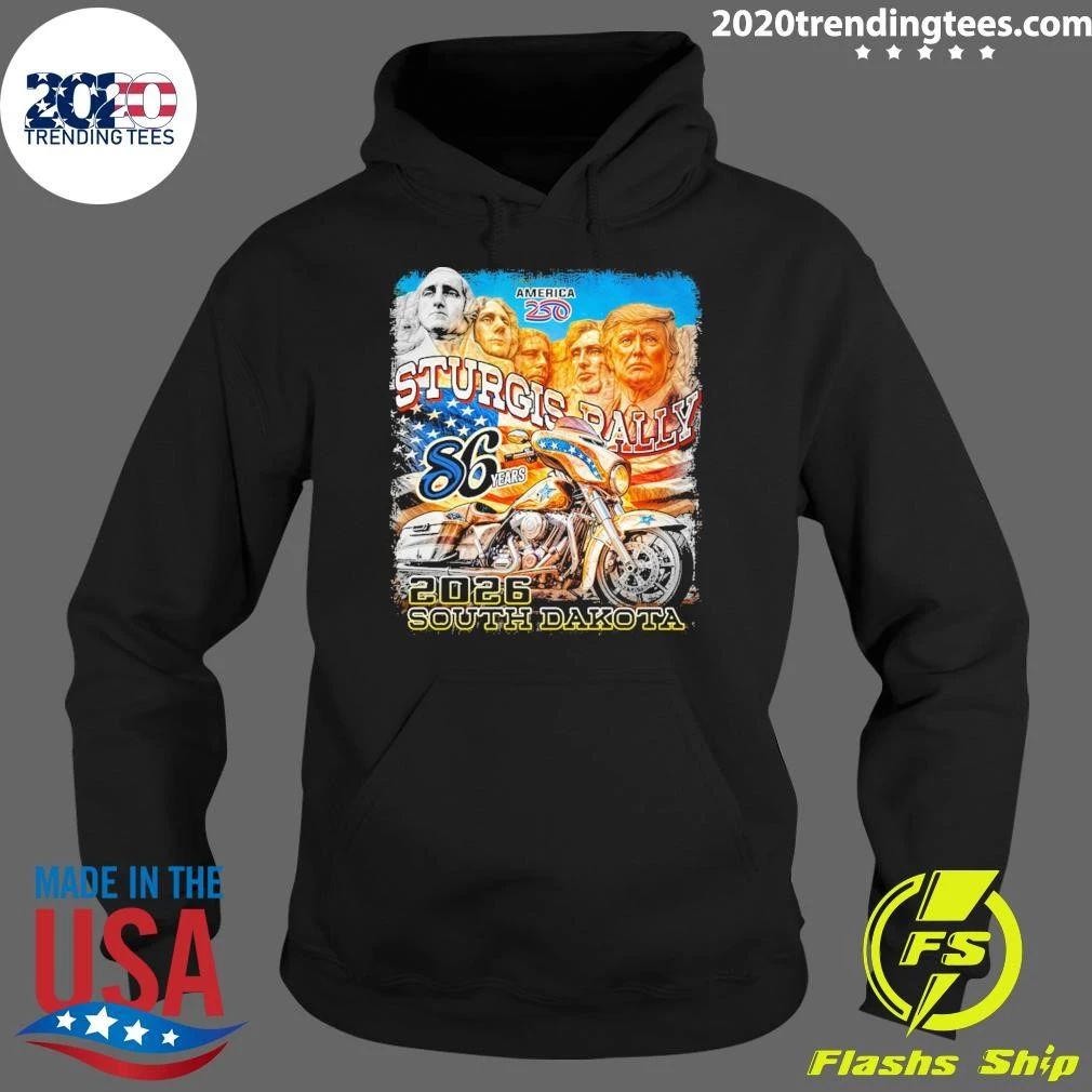 2026 Sturgis Motorcycle Rally Trumpmore Mens Black Shirt