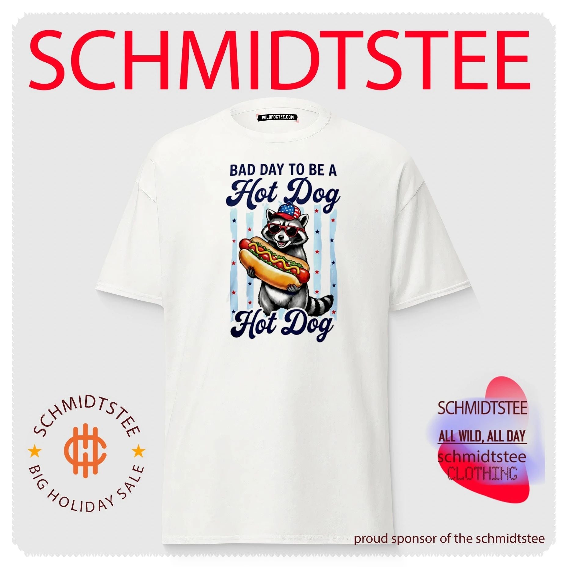 Bad Day To Be A Hot Dog raccoon shirt