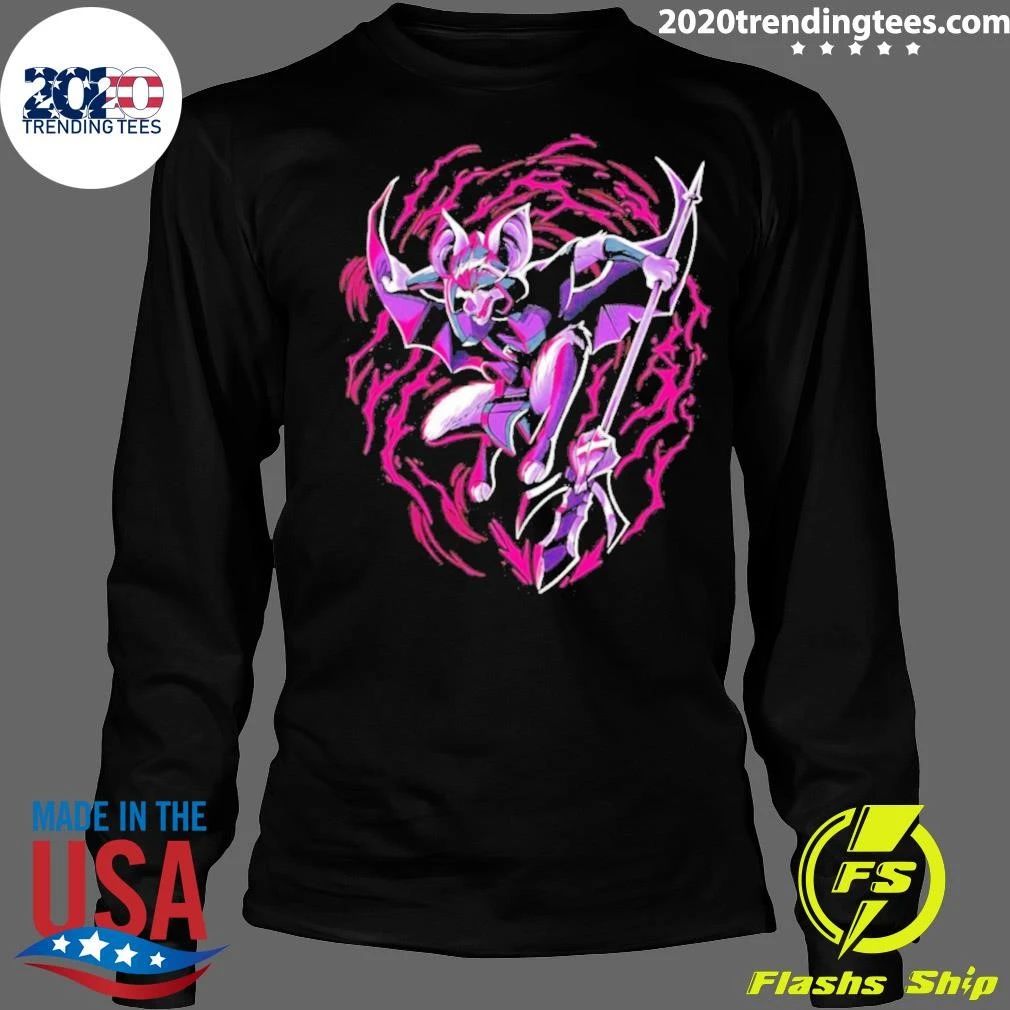 Thorne Bat Warrior With Spear Fantasy Shirt