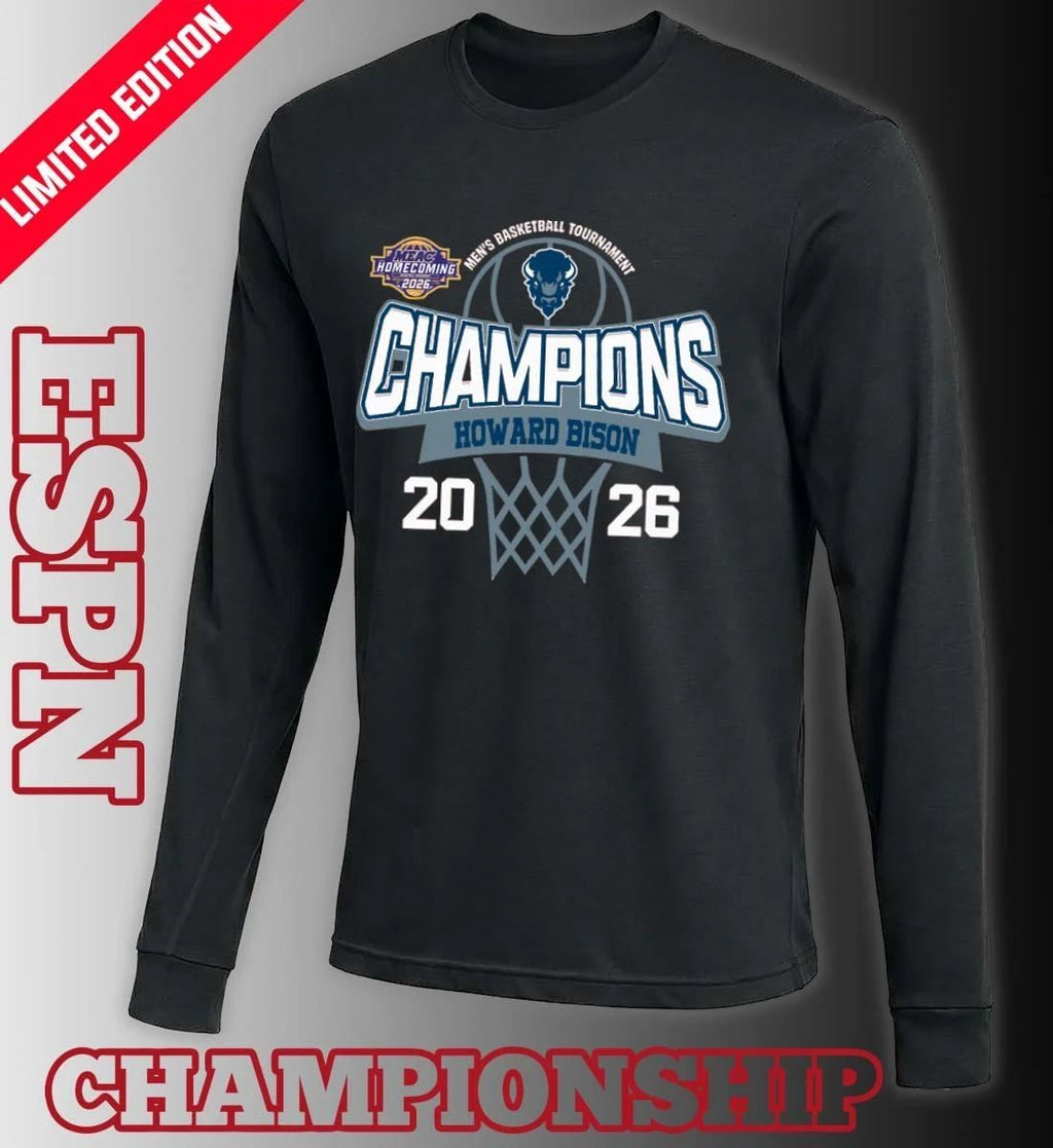 MEAC Men’s Basketball Tournament 2026 Champions Howard Bison T-Shirt