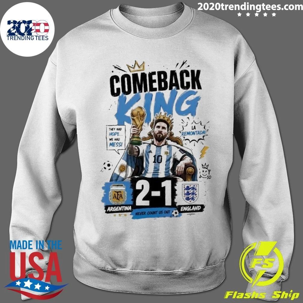 Comeback King Messi Tee Argentina Football Champion World Cup 2026 Shirt