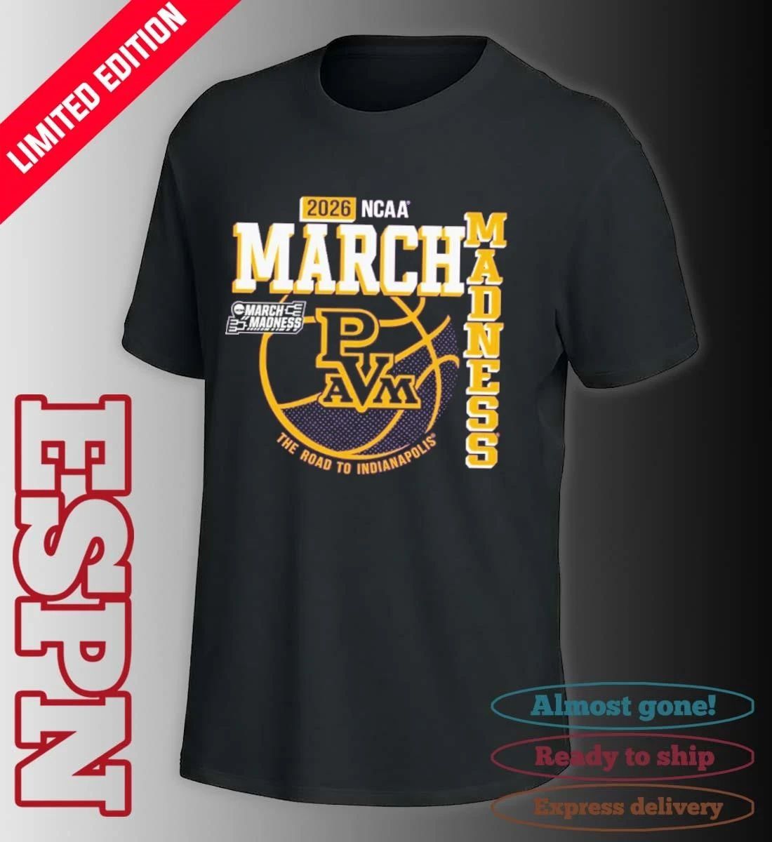 Prairie View A&M University Men’s Basketball 2026 March Madness Bound Shirt