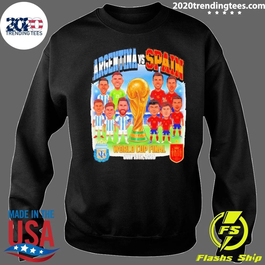 Argentina Vs Spain World Cup Final Players Soccer Championship 2026 Shirt