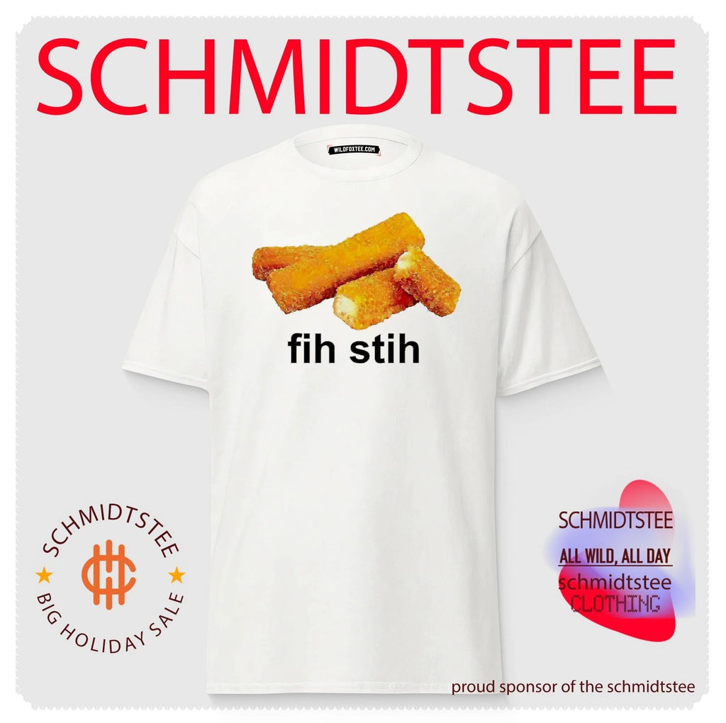 Fih Stih fish sticks funny food silly pun shirt