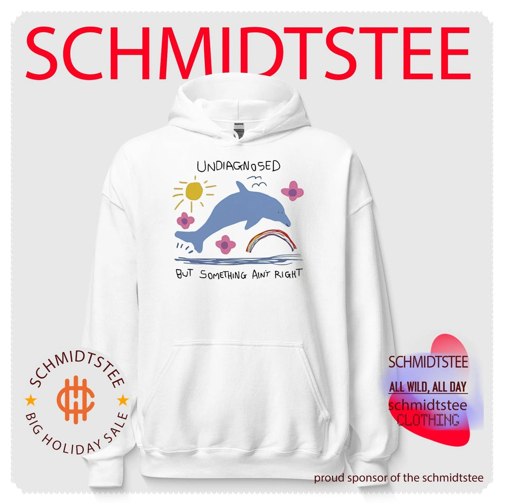 Undiagnosed but something ain’t right cartoon dolphin shirt