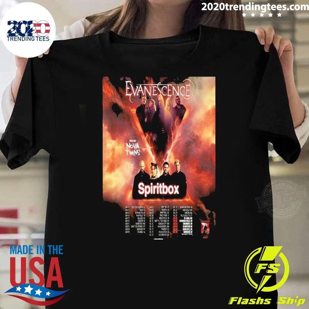 Evanescence The Us Tour 2026 Poster Shirt