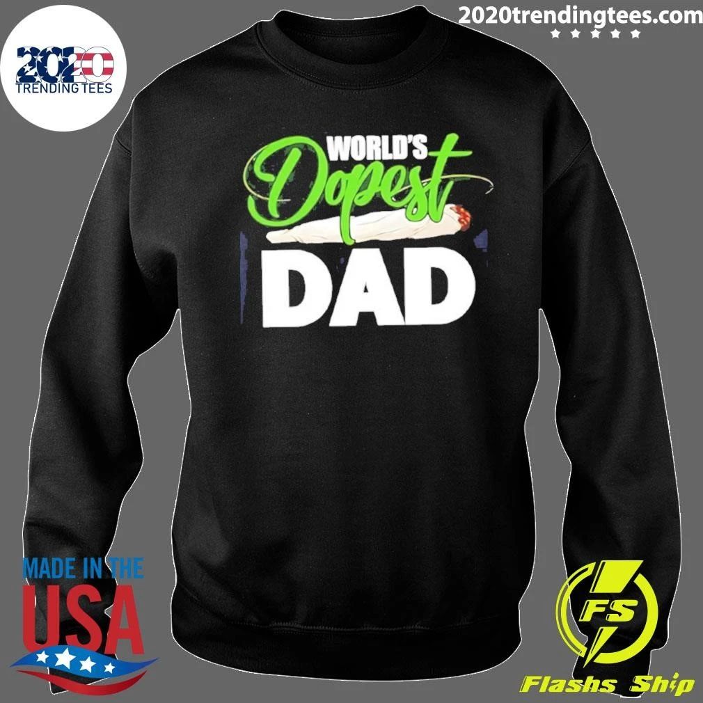 World’s Dopest Dad Weed Marijuana Father Shirt