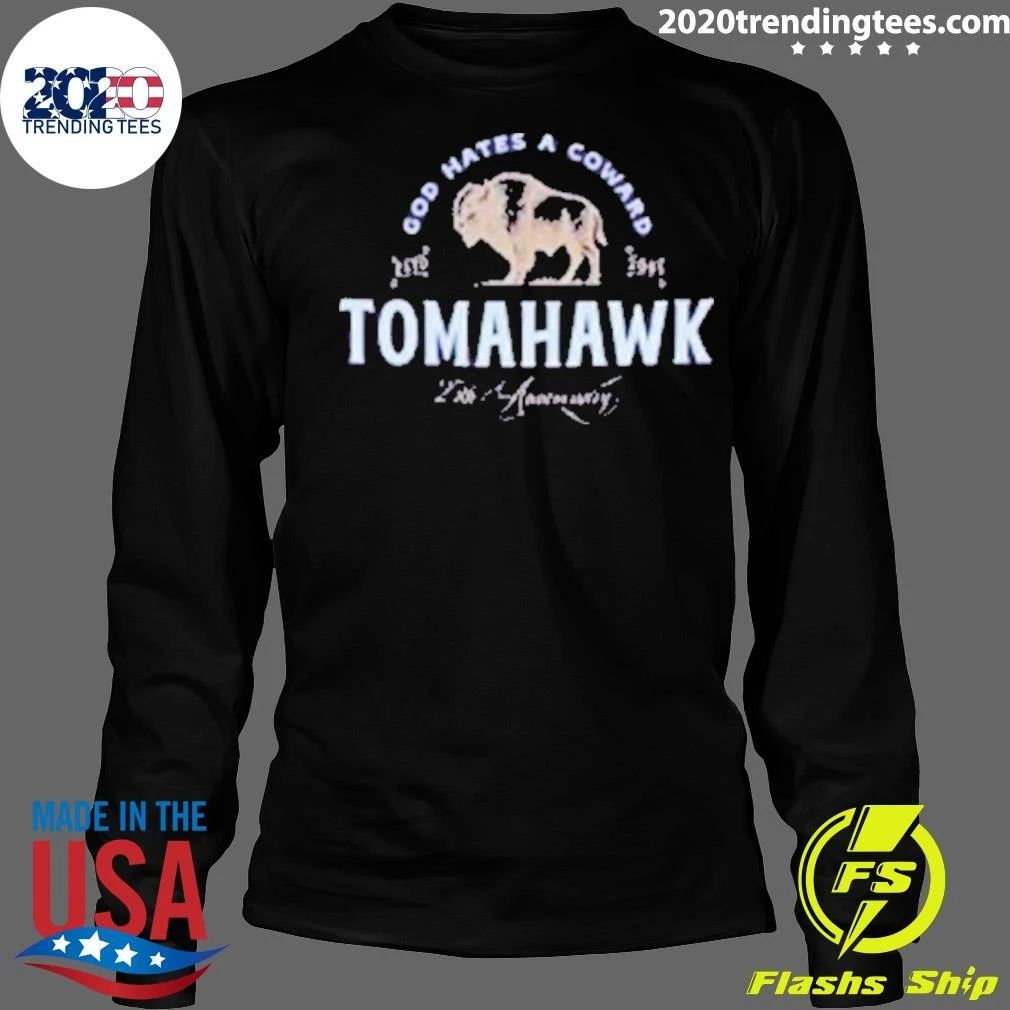 Tomahawk Merch US Tour 2026 God Hates A Coward Shirt