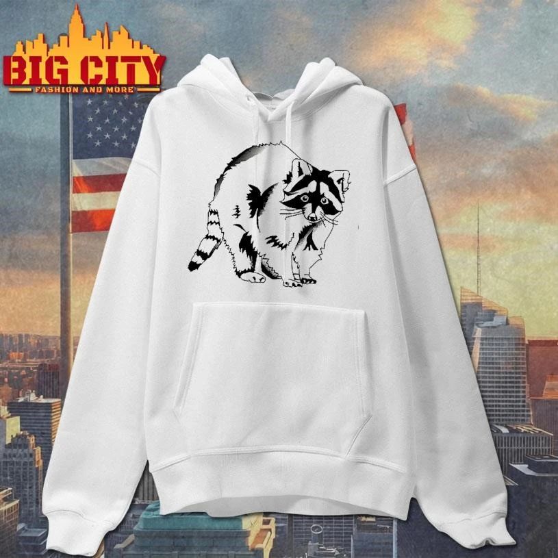 Raccoon Animal Nature Wildlife Forest Woodland Creature Mammal Cartoon Graphic Shirt