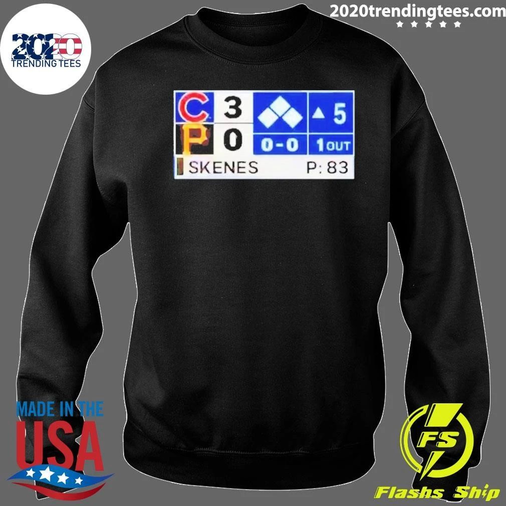 Chicago Cubs Vs Pittsburgh Pirates 3-0 Score Shirt