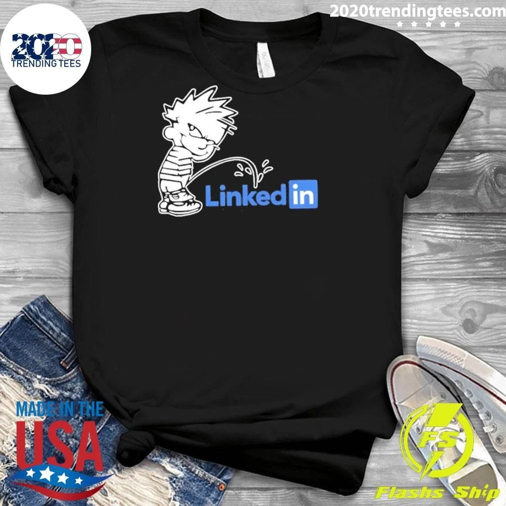 Bad Boy Calvin Pissing Linkedin Shirt