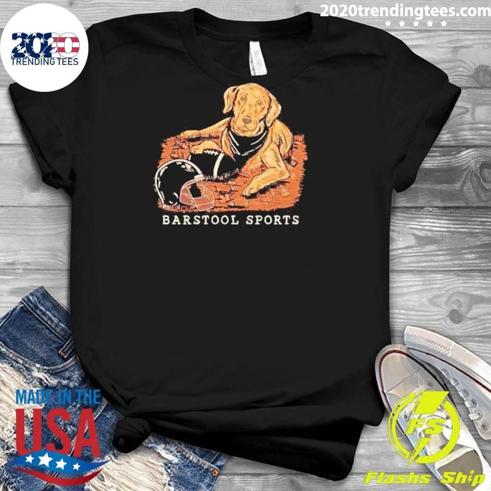 Barstool Fall Football Dog Tee Shirt