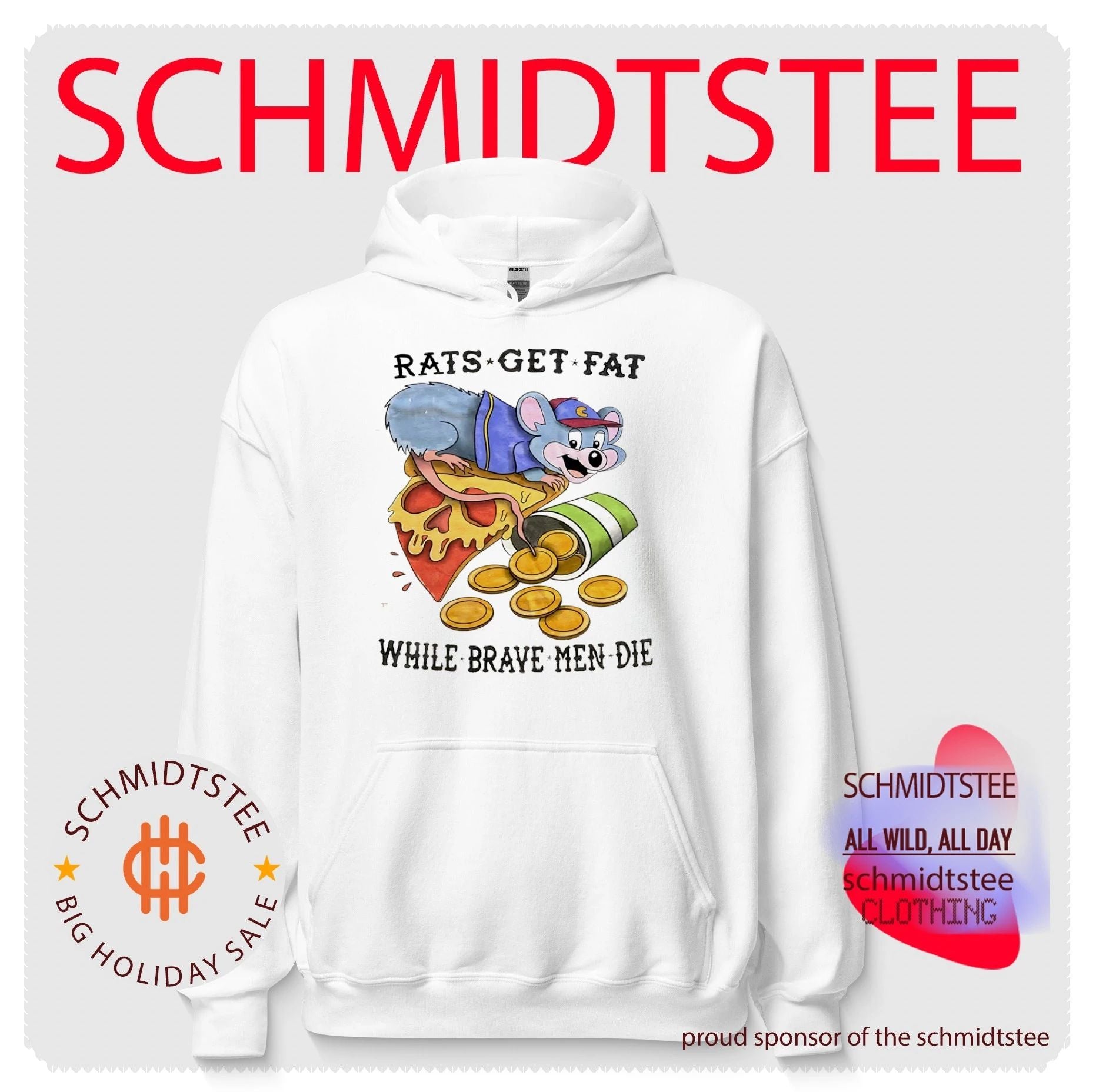 Rats Get Fat While Brave Men Die Chuck E Cheese shirt