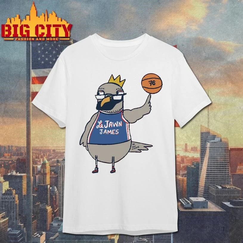 LeJawn James Pigeon Crown Basketball Cute Funny Cartoon Fan Shirt